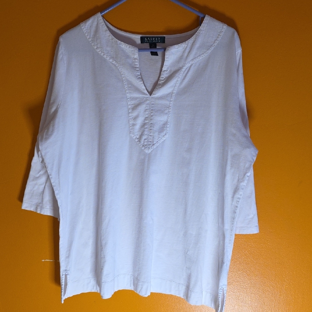 Ralph Lauren Cream Tunic Top
